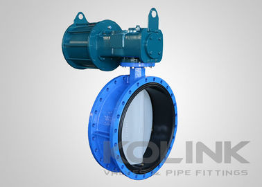 Pneumatic Actuated Concentric Butterfly Valve Shutoff And Throttling Operation