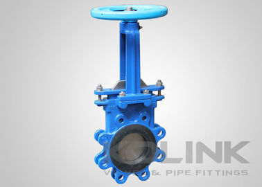 Bi-directional Slurry Knife Gate Valve Replaceable Rubber Sleeve For Mining