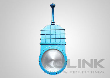 Large Knife Gate Valve Fabricated Body Bolted Bonnet Flanged Long Life Span