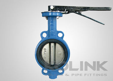 Cast Iron Wafer Butterfly Valve Class150 PN16 Resilient Seated