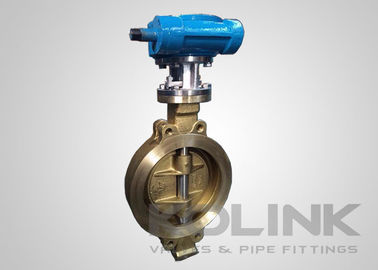 Triple Offset Bronze C95500 Butterfly Valve Double Eccentric Wafer Flanged