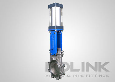 Pneumatic Actuated Knife Gate Valve, Wafer/Lugged/Flanged Automated Knife Valve