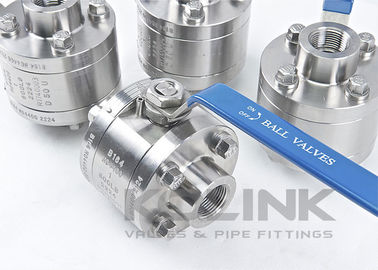 3-pc High Pressure Ball Valve Forged Steel 3000 Psi Socket welded