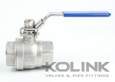 2-piece Ball Valve BSPT NPT 1000PSI Full Bore CF8 CF8M Stainless Steel
