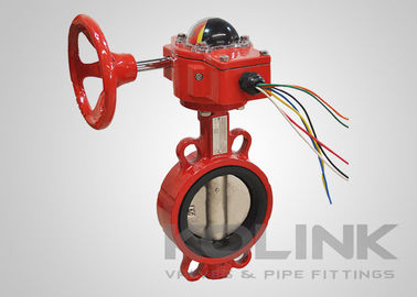 Fire Protection Resilient Seated Butterfly Valve With Tamper Switch