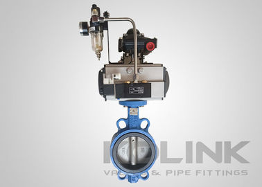 Pneumatic Actuated Concentric Butterfly Valve Shutoff And Throttling Operation