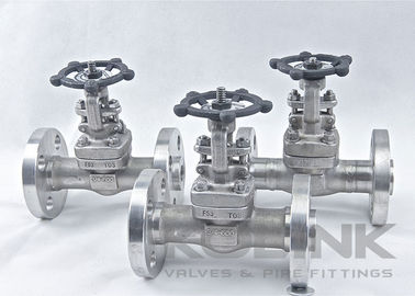 Forged Steel Gate Valve Integral Flanged Stainless Steel F304 F316 CL150-2500