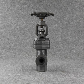 Angle Forged Steel Globe Valve SW NPT Carbon Steel