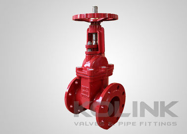 Fire Protection Gate Valve Rubber Seat Rising Stem Cast Iron Fire Fighting