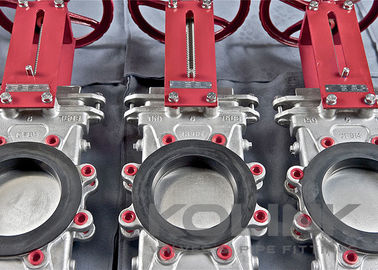 Through Conduit Slurry Knife Gate Valves With Bottom Cover &amp; Flush Ports