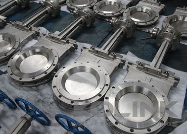 Flanged Knife Gate valve with SS Deflection Cone for Seat Protection