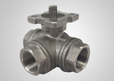 Cast Steel 3-Way Ball Valve L-Port T-Port Flanged DN15-DN200
