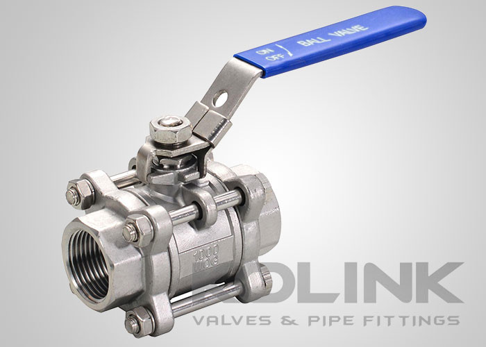 3-Piece Stainless Steel Ball Valve